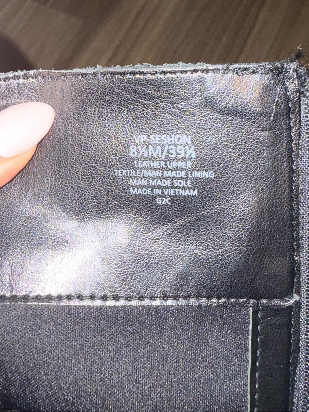 Vince Camuto Black Leather Tall Boots - Picture 4 of 5